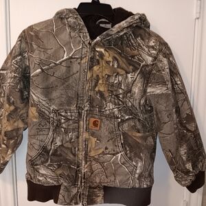 Boys RealTree Carhartt Camo Hunting Jacket